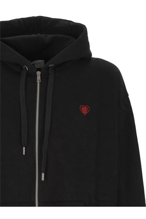 Felpa con cappuccio in cotone nero FAMILY FIRST | HF2501BLACK